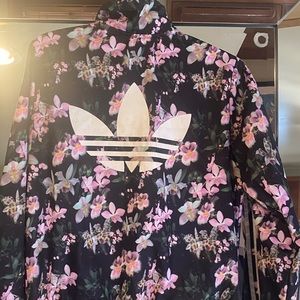 Adidas floral zip up jacket.